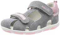 Buty dla dziewczynek - Superfit Sandały Fanni, szare/różowe 2510, 25 EU, Szary różowy 2510, 25 EU - miniaturka - grafika 1