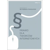 Prawo - Prawo dla twórców internetowych Witońska-Pakulska Agnieszka - miniaturka - grafika 1