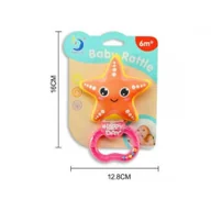 Gryzaki dla dzieci - Grzechotka gryzak rozgwiazka 188999 GAZELO - miniaturka - grafika 1