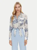 Koszule damskie - Guess Koszula W5GH03 WH4K2 Biały Regular Fit - miniaturka - grafika 1