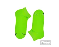 Skarpetki męskie - Zielone stopki z bawełny organicznej - miniaturka - grafika 1