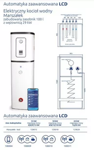 Elterm Marszałek AsDC-W Kocioł elektryczny wodny z zasobnikiem 24/12 kW 129024 - Piece i kotły grzewcze - miniaturka - grafika 1