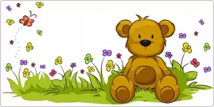 Naklejka na ścianę dla dzieci - Miś, Misie 12, 100x50 cm - Naklejki na ścianę - miniaturka - grafika 1