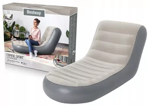 Bestway 75064 nadmuchiwane krzesło do salonu Antracyt, Szary, Deckchair - Materace dmuchane i koła do pływania - miniaturka - grafika 1