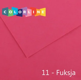 Brystol Canson Colorline 11 fuksja 150g 10k [mm:] 500x650 (200041387) - Szkolne artykuły papiernicze - miniaturka - grafika 1