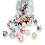 Zabawki kreatywne - Zestaw Spineczek Do Włosów Spinki Klamerki Krabiki Żabki 50 Sztuk Kwiatki - miniaturka - grafika 1