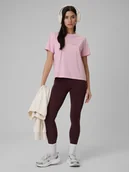 Legginsy - 4F Legginsy dzianinowe damskie - brązowe XS - miniaturka - grafika 1