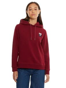 Tommy Hilfiger Bluza Damska Reg Monogram Emb Hoodie Ls Red Ww0Ww37434 Xjs S - Bluzy damskie - miniaturka - grafika 1
