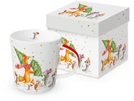 Ozdoby bożonarodzeniowe - DUŻY PORCELANOWY KUBEK Zwierzęta i Gwiazdka - Idą Święta! - miniaturka - grafika 1