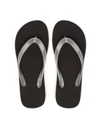 Klapki i japonki damskie - Calvin Klein Jeans Japonki Beach Sandal Monologo Tpu YW0YW01719 Srebrny - miniaturka - grafika 1