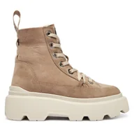 Botki damskie - Trzewiki Inuikii Matilda Shearling 1002.002.0012 Beżowy - miniaturka - grafika 1