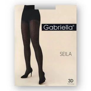 Gabriella Seila 276 bordowe rajstopy damskie - Rajstopy - miniaturka - grafika 1