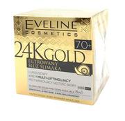 Kremy do twarzy - Eveline 24K Gold Krem Multi-Liftingujący 70+ 50 ml 030720 - miniaturka - grafika 1
