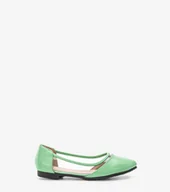 Baleriny - Zielone półtransparentne balerinki Juva-32 - miniaturka - grafika 1