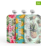 Butelki dla niemowląt - Twistshake Saszetki wielorazowe (3 szt.) ze wzorem - miniaturka - grafika 1