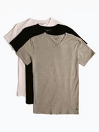 Koszulki męskie - Tommy Hilfiger - T-shirty męskie pakowane po 3 szt., biały|szary|czarny - miniaturka - grafika 1