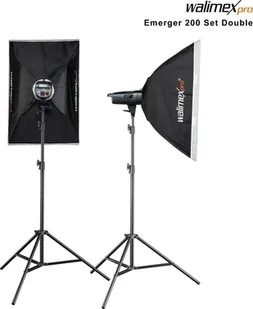 Zestaw studyjny Walimex walimex pro Emerger 200 Set Double - Inne akcesoria studyjne - miniaturka - grafika 1
