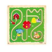 Zabawki interaktywne dla dzieci - VIGA Drewniana Gra Ścienna Labirynt Farma Trop i Śledź - wysyłka/odbiór osobisty w ciągu 24h 50437 - miniaturka - grafika 1