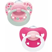 Smoczki uspokajające - Nuk Smoczek uspokajający, silikon, 6-18 mies. Signature 2 szt. - miniaturka - grafika 1