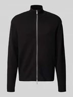 Swetry męskie - Kurtka o kroju relaxed fit z dzianiny z mieszanki wiskozy model ‘TELLER’ - miniaturka - grafika 1