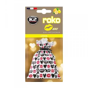 K2 Modny odświeżacz powietrza w woreczku ROKO KISS LEMON 25g V825K V825K - Zapachy samochodowe - miniaturka - grafika 1