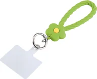 Etui i futerały do telefonów - Łańcuszek do telefonu komórkowego uniwersalny pasek na szyję do etui na telefon komórkowy smartfon nylon, kolor: zielony - miniaturka - grafika 1