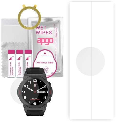 1x folia hydrożelowa ochronna do Maxcom FW63 Cobalt Pro - apgo Smartwatch Hydrogel Protection Ochrona na ekran smartwatcha
