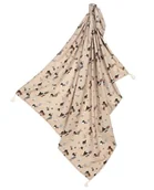 Koce i narzuty dla dzieci - Kocyk Dla Niemowląt Bambusowy Otulacz Pierre The Dog 100X120 Cm La Millou - miniaturka - grafika 1