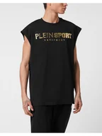 Koszulki męskie - Plein Sport Tank top 24099 Czarny Regular Fit - miniaturka - grafika 1