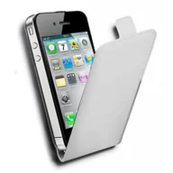 Etui i futerały do telefonów - Etui Cadorabo do Apple iPhone 4 / iPhone 4S w kolorze POLAR WHITE Etui na telefon komórkowy z klapką wykonane z gładkiej imitacji skóry Etui Etui ochronne Etui z klapką w stylu książki - miniaturka - grafika 1