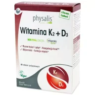 Witaminy i minerały - Physalis Witamina K2 + D3 tabletki podjęzykowe Suplement diety 60 szt. - miniaturka - grafika 1