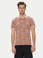 Koszulki męskie - Blend Polo 20718251 Różowy Regular Fit - miniaturka - grafika 1