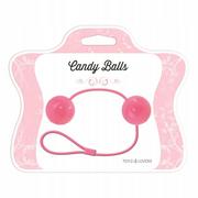 Pozostałe gadżety erotyczne - Inny Producent Kulki Candy Balls Pink 100E080 - miniaturka - grafika 1