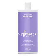 Żele pod prysznic dla mężczyzn - On Line Free, żel pod prysznic, woda pomarańczowa i imbir, 500 ml - miniaturka - grafika 1