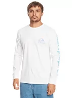 Koszulki męskie - Quiksilver Koszulka Basic Męska Biała XL - miniaturka - grafika 1