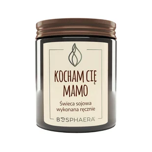 Sojowa świeca zapachowa - Kocham Cię Mamo - 190g - Bosphaera - Świece - miniaturka - grafika 1