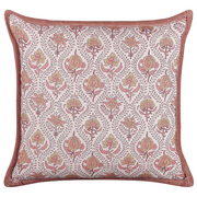 Poduszki dekoracyjne - Lumarko Bawełniana poduszka dekoracyjna w kwiaty 45 x 45 cm czerwono-biała PICEA - miniaturka - grafika 1