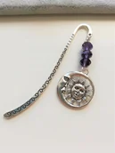 Zakładki do książek - ZAKŁADKA DO KSIĄŻKI SŁOŃCE KSIĘŻYC FIOLET - miniaturka - grafika 1