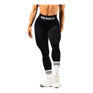 Legginsy - Legginsy damskie Nebbia Flow Seamless High-Waist Push-Up Leggings 496 BLACK XS - miniaturka - grafika 1