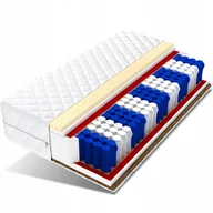 Materace - Materac 200x220 pocket 9stref kokos lateks Syrius - miniaturka - grafika 1