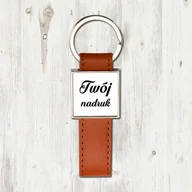 Breloki - Brelok na brązowym pasku z Twoim zdjęciem - miniaturka - grafika 1