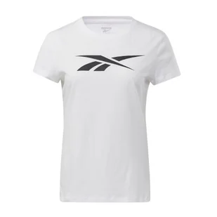 Koszulka damska Reebok Training Essentials Vector Graphic Tee biała FU2331 - Koszulki i topy damskie - miniaturka - grafika 1