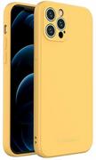 Etui i futerały do telefonów - Wozinsky Color Case silikonowe elastyczne wytrzymałe etui iPhone 12 Pro żółty - miniaturka - grafika 1