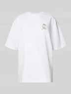 Koszulki i topy damskie - T-shirt typu oversized z nadrukiem z motywem - miniaturka - grafika 1