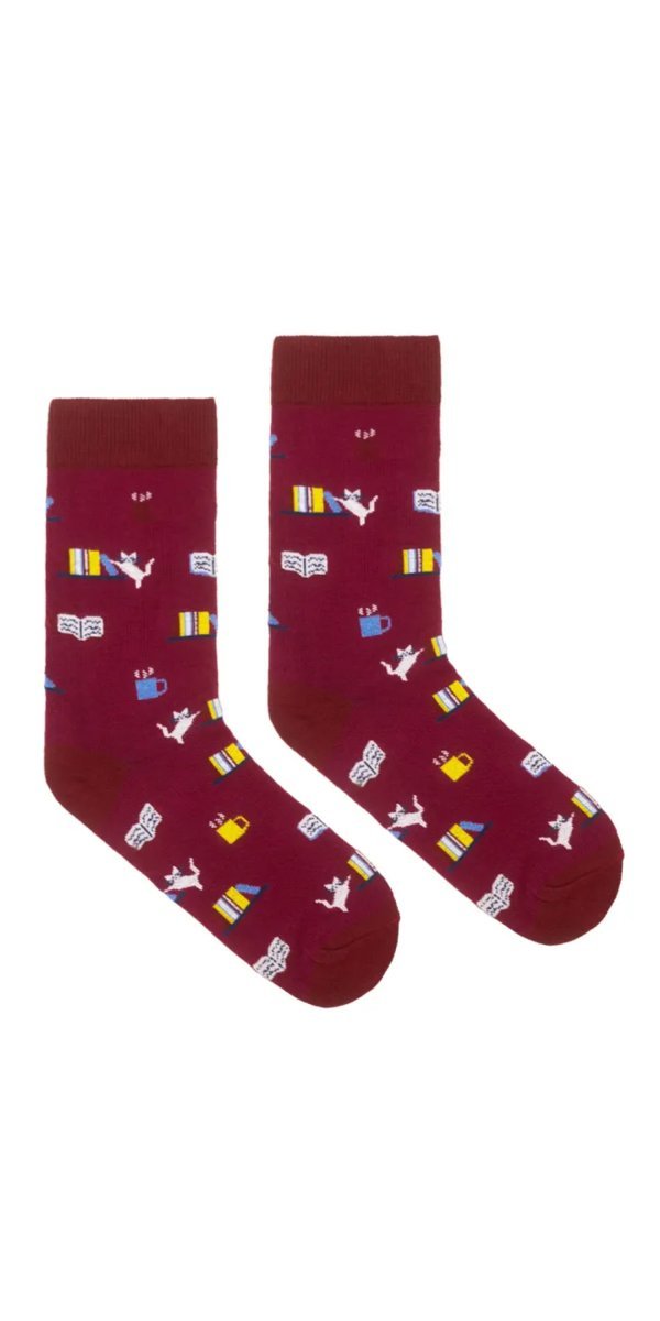 Skarpetki z bawełny organicznej - Dla Moli Książkowych - KABAK 42-46