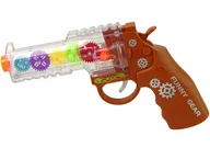 Zabawki militarne - Pistolet Kolorowe Światła Dźwięk Brązowy - miniaturka - grafika 1