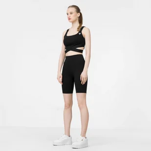 Damskie kolarki basic GUESS DELICIA BIKER - czarne - Spodnie sportowe damskie - miniaturka - grafika 1