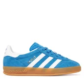 Buty dla dziewczynek - Sneakersy adidas Gazelle Indoor JS3802 Niebieski - miniaturka - grafika 1