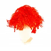 Dodatki do strojów karnawałowych - Peruka Krótkie Włosy Kręcone Strój Różne Kolory - miniaturka - grafika 1