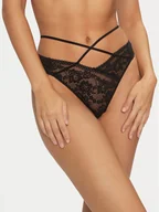 Majtki damskie - Hunkemöller Stringi Remi 206158 Czarny - miniaturka - grafika 1